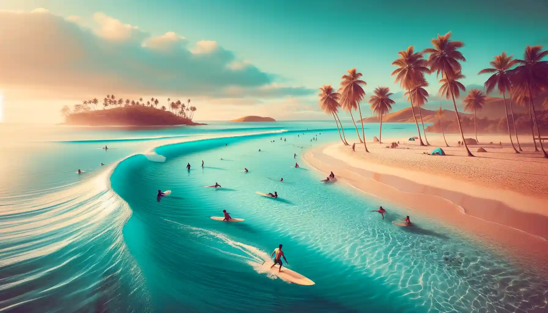 final thoughts on surf spots in fiji with an artistic illustration