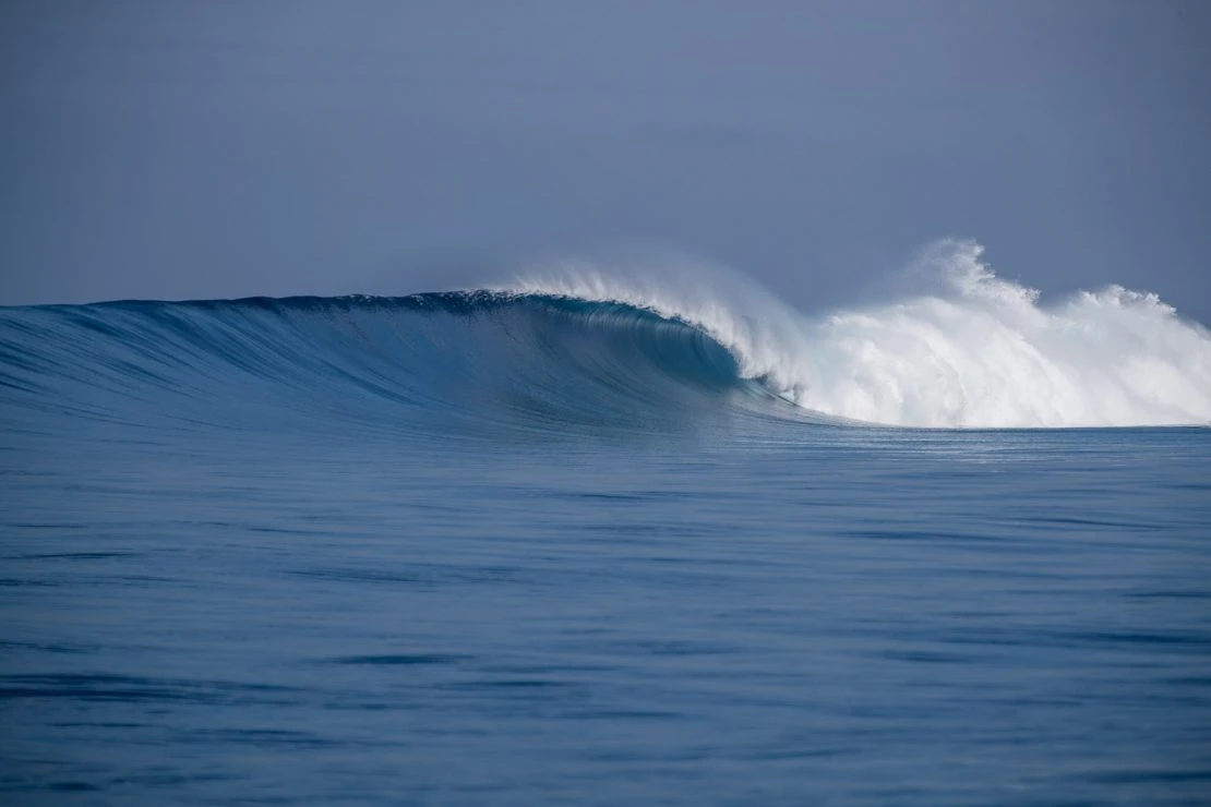 Adventurous surfing at Wilkes, featuring fast and powerful waves in Fiji.