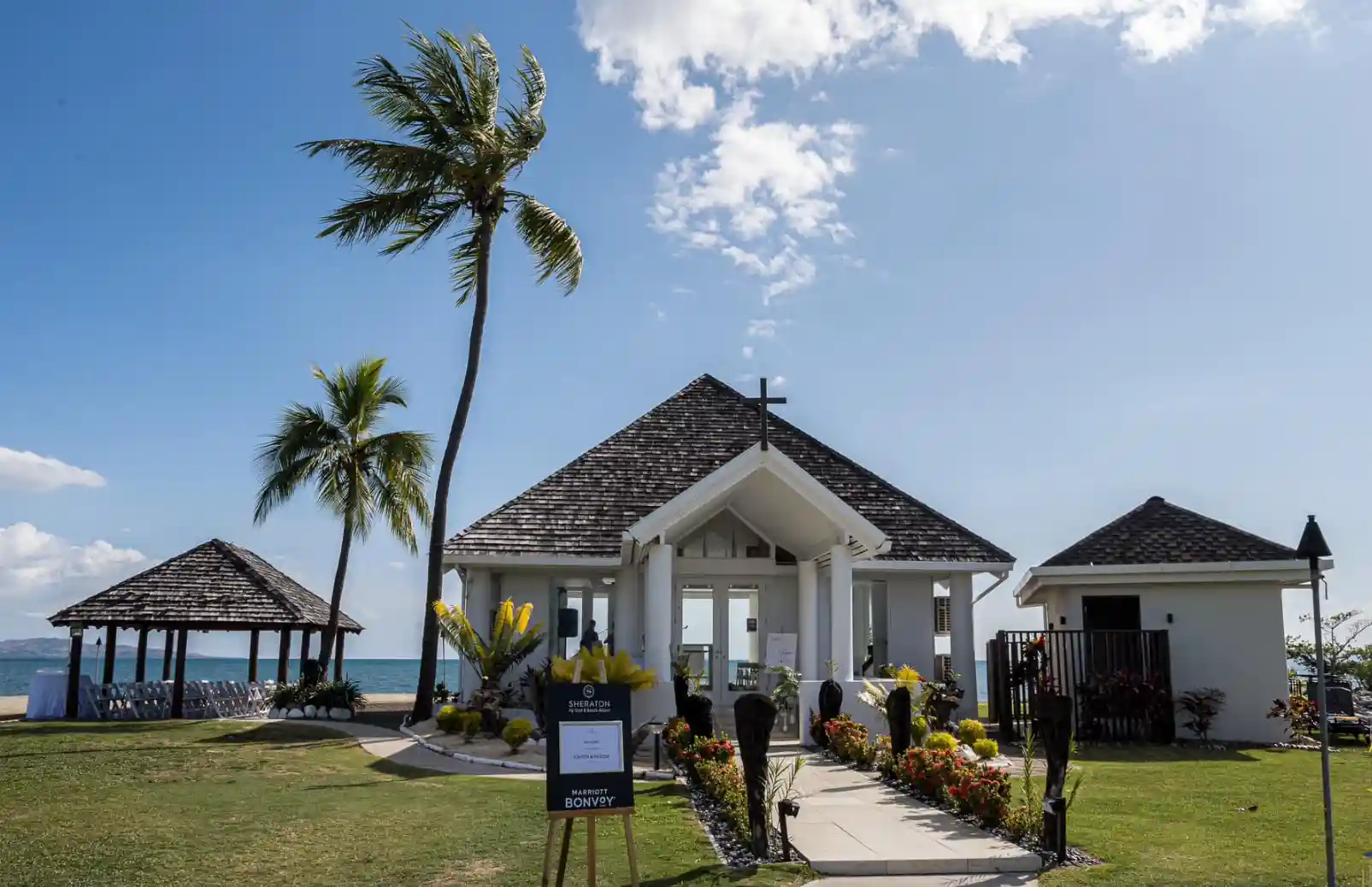 Sheraton Fiji Golf & Beach Resort beach chapel for weddings