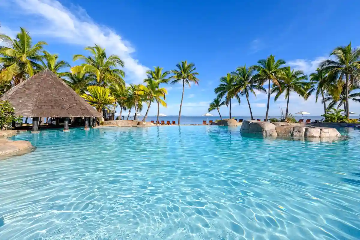 lagoon style pools and swim up bar at sonalesi island